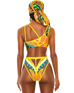 Maillot de bain imprimé africain