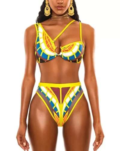 Maillot de bain imprimé africain