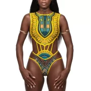 Maillot de bain imprimé africain