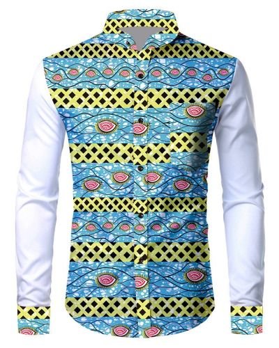 Chemise homme imprimé africain